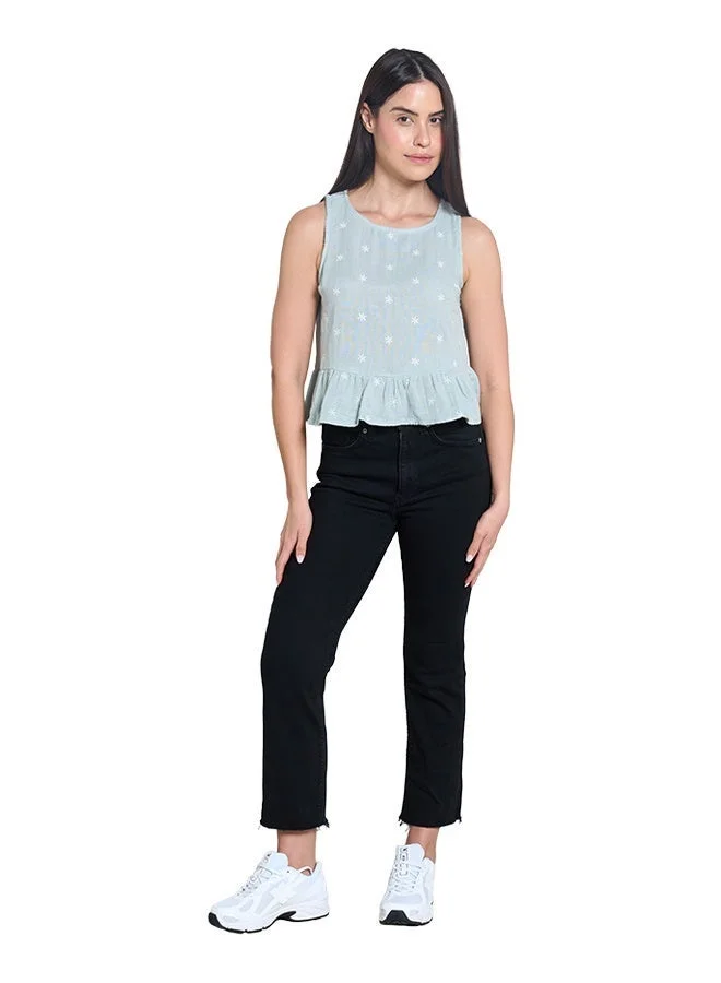 Asharae  Women's Sleeveless Embroidered Crop Length Top  Comfortable Material, Breathable Daily Wear, Casual Fashion Outfit, Special Occasion Outfit, Trendy & Chic Apparel for Women | Best Price UAE