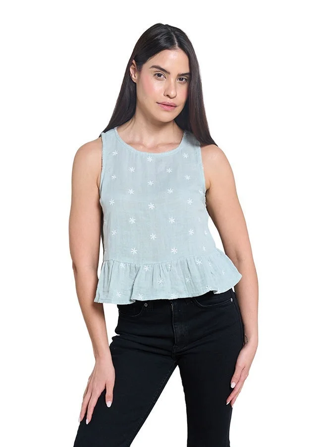 Asharae  Women's Sleeveless Embroidered Crop Length Top  Comfortable Material, Breathable Daily Wear, Casual Fashion Outfit, Special Occasion Outfit, Trendy & Chic Apparel for Women | Best Price UAE
