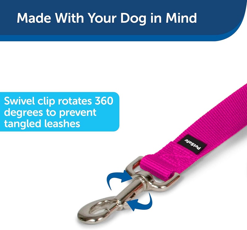 PetSafe Leash, 3/4" x 6', Medium, Raspberry Pink - Image 2
