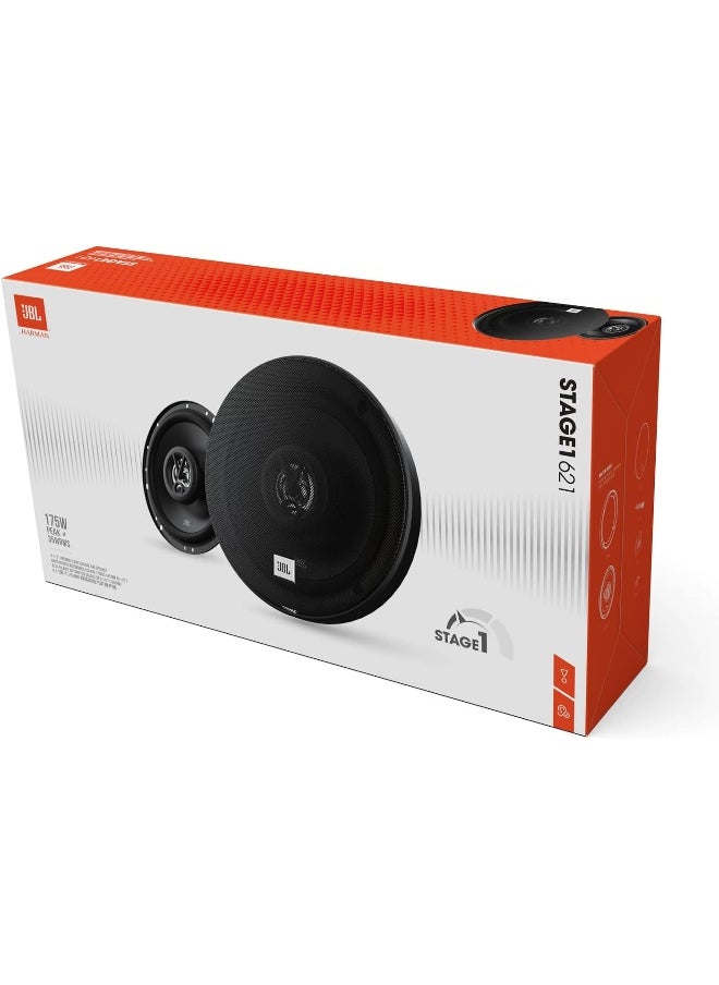 JBL - Stage1 621 - Harman Kardon 2-Way Car Speaker Set - 175 Watt Speaker - 2 Pieces 6.5" Speaker 16-17cm - Image 1