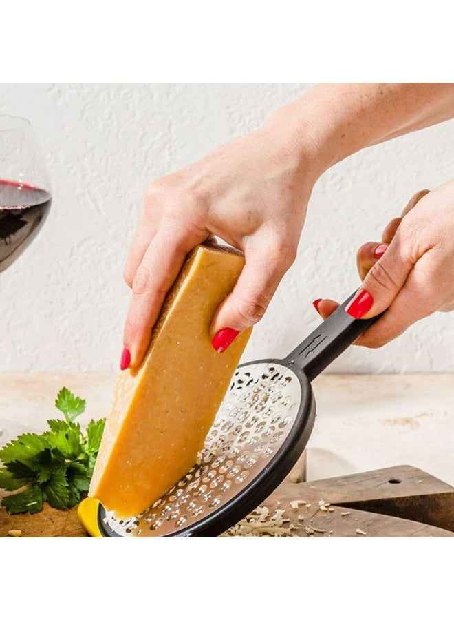 Dreamfarm 3mm Ograte – Medium | Easy Speed Cheese Food Grater with 2-Way Blades for Efficient Grating | Easy-to-Use Zester Tool | Non-Slip Foot for Greater Safer Easier Control | Blade Cover | Yellow - Image 5