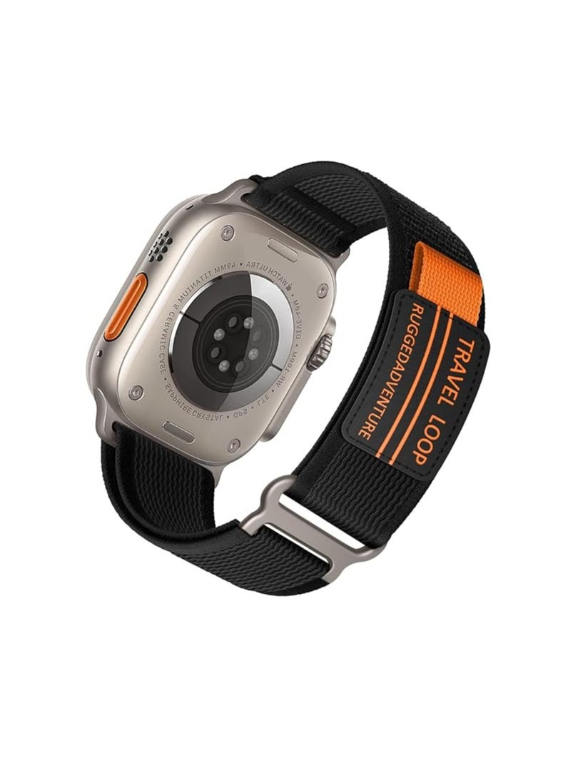 Generic - Trail Loop for Apple Watch Ultra Band 49mm 45mm 44mm 42mm iWatch Ultra Band Men Women, Rugged Sport Strap Soft Nylon Wristband for iWatch Ultra 2 Bands Series 9 8 7 6 5 4 3 2 1 SE - Image 1