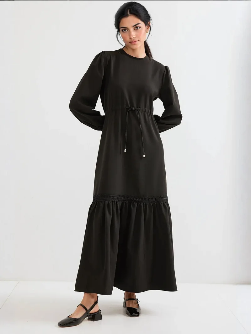 Others - invalid brand BDART Maxi Dress with Bow and Drawstring