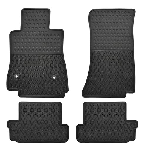 Matericuo Car Floor Mats Custom Fit for Chevy Camaro 2016-2025 Full Black Rubber Chevrolet Auto Liner Mats All Weather Protection Odorless - Image 1