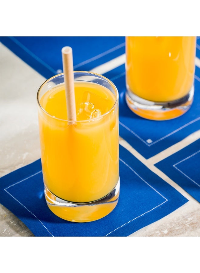 Restaurantware Napluxe  4.5 x 4.5 Inch  Cocktail Napkins, 50 Disposable  Beverage Napkins - Soft, Sustainable, Blue Cotton Square Napkins , Highly Absorbent, For Weddings, Or Birthdays - Image 3