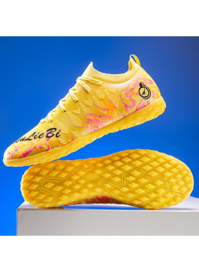 Football Shoes for Men and Women Low Top Student TF Artificial Turf Long Studs Competition Soccer Shoes