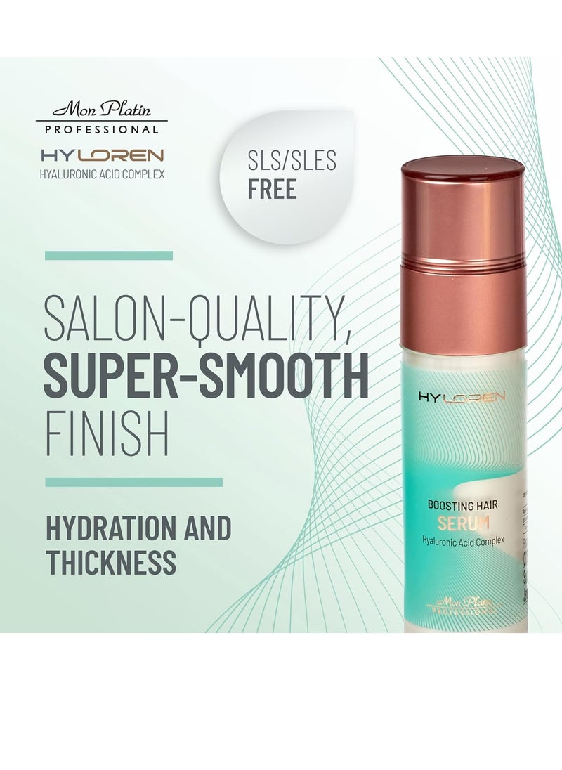 Mon Platin Professional - Hair Boosting Serum with Hyaluronic Acid for Thin, Sparse and Damaged Hair, Hair Repair Treatment, Anti Thinning, Calcium Infused Hair Thickening for Soft, Shiny Hair 50ml - Image 1