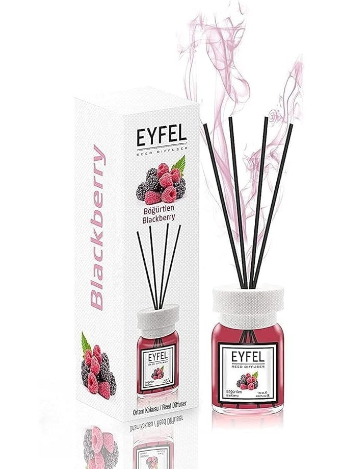 EYFEL معطر هواء إييفل بالتوت الأسود، 120 مل | عطر منزلي فاخر برائحة فواكه | عطر يدوم طويلاً ومنعش للمنزل والمكتب - Image 1