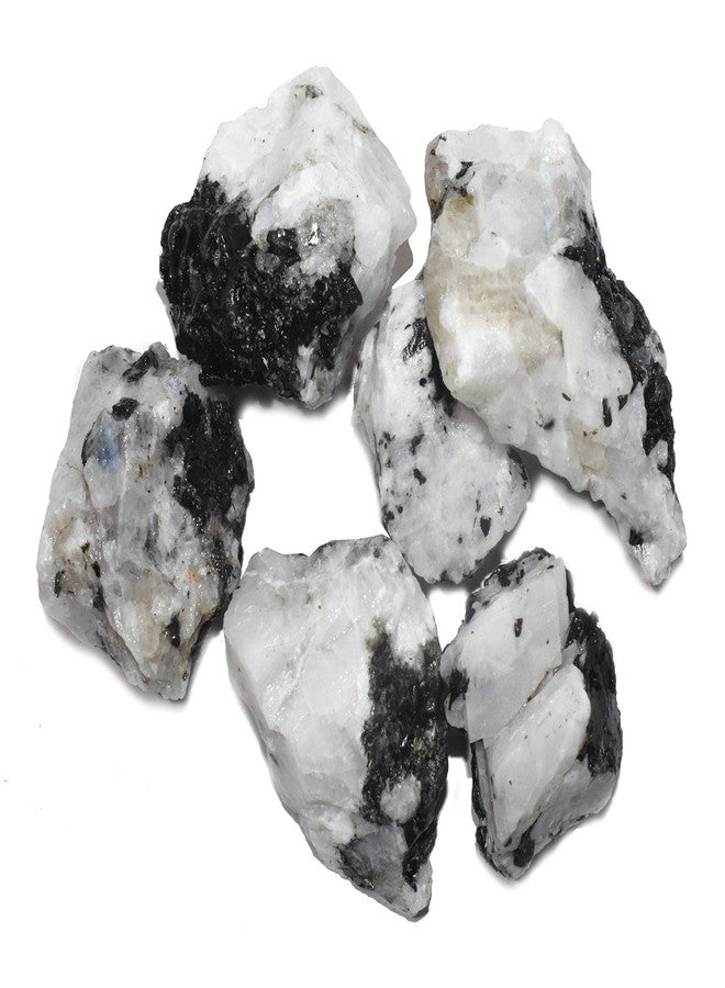Pyramid Tatva Raw - 100 Gram Rough Stone Natural Healing Crystal Stone Reiki Chakra Balancing (Rainbow Moonstone) - Image 1