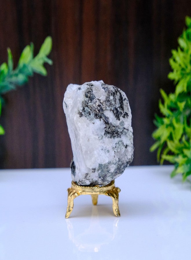 Pyramid Tatva Raw - 100 Gram Rough Stone Natural Healing Crystal Stone Reiki Chakra Balancing (Rainbow Moonstone) - Image 2
