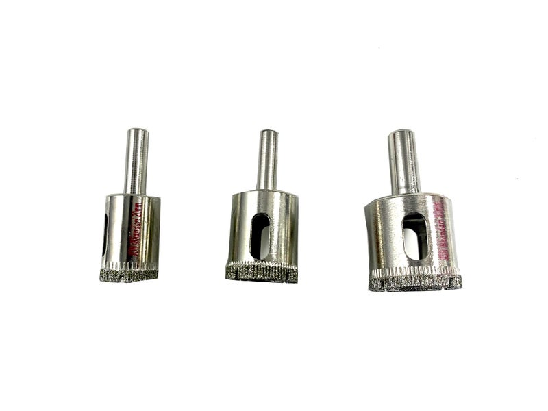 Jon Bhandari Tools Diamond Drill Bit Set for Glass – Precision Hole Saw for Glass, Tiles & Ceramics – Electroplated Diamond Coating – Fits All Drilling Machines (20mm, 25mm & 30mm) - Image 2