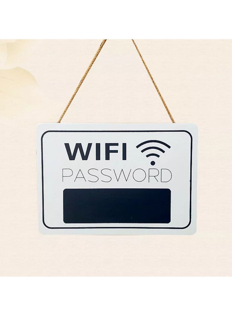 لوحة كلمة مرور WiFi - لافتة خشبية ريفية، عرض كلمة مرور WiFi على شكل سبورة للاستخدام المنزلي والمطاعم والضيوف - Image 3