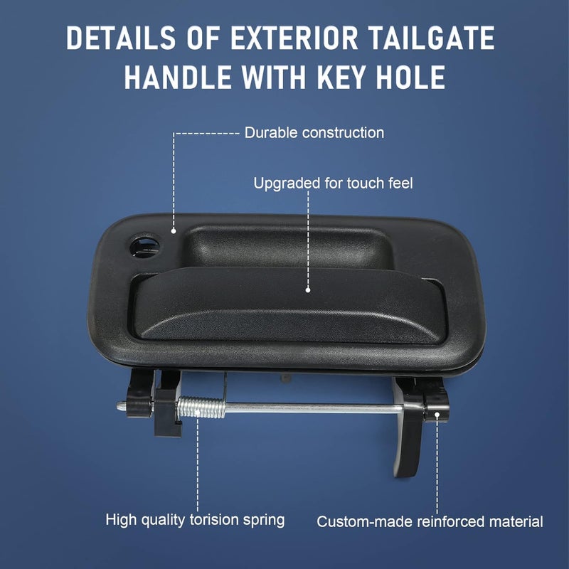 DICMIC Exterior Tailgate Handle with Key Hole for Ford F150 F250 F350 F450 F550 Explorer Lobo Lincoln Mark LT - Image 5