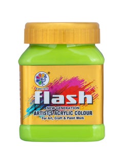 Flash Flash Acrylic Colour (Parrot Green, 200 ml)  - Image 1