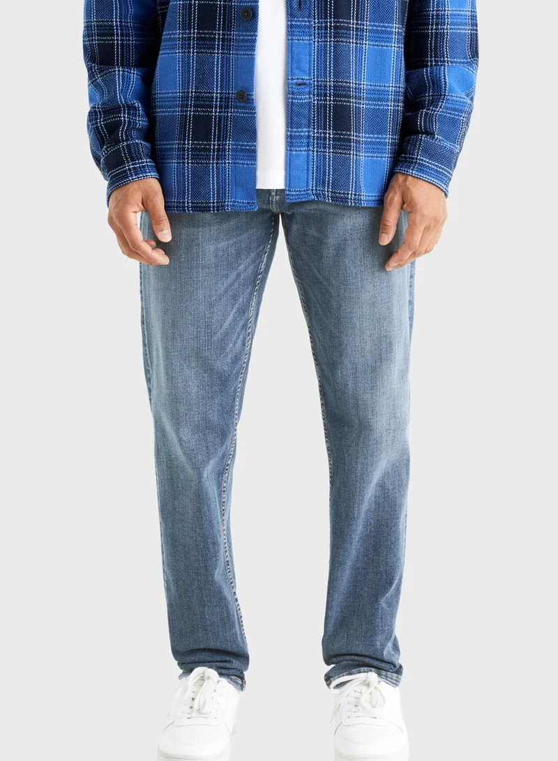 Celio Bowid Light Wash Slim Fit Jeans