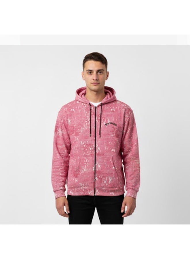 سيزار هودي اوفر سايز رجالي نقش  جيشي مزود بطباعة علي الضهر والصدر - Image 1