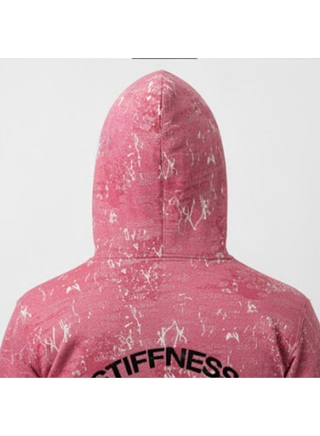 سيزار هودي اوفر سايز رجالي نقش  جيشي مزود بطباعة علي الضهر والصدر - Image 3