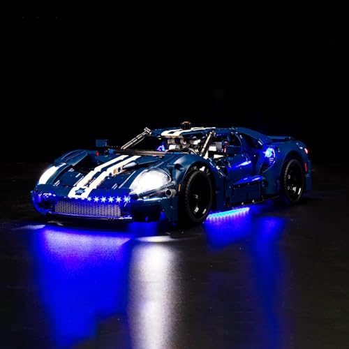Hilighting Upgraded Light Kit Compatible with Lego Technic 2022 Ford GT 42154 Car Model Lights Decoration Compatible with 42154 Model Not Included - Image 1