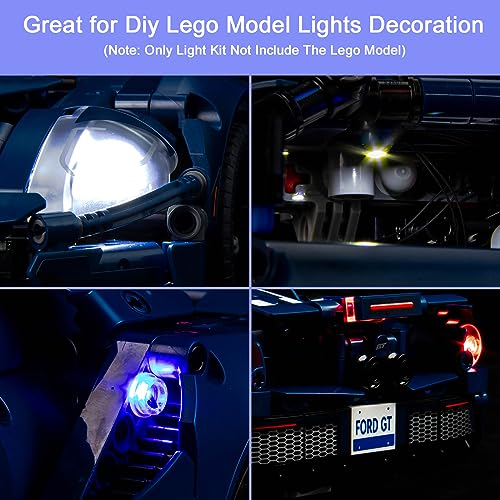 Hilighting Upgraded Light Kit Compatible with Lego Technic 2022 Ford GT 42154 Car Model Lights Decoration Compatible with 42154 Model Not Included - Image 5