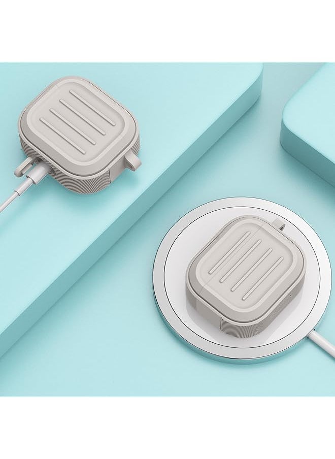 erorex - Silicone Case For Airpods 3 Carabiner Included Fashionable Business Case Casual Silicone Cover Durable Silicone Case Silicone Case Cover For Ipod 3 Earbuds Wireless Charging Case - Image 1