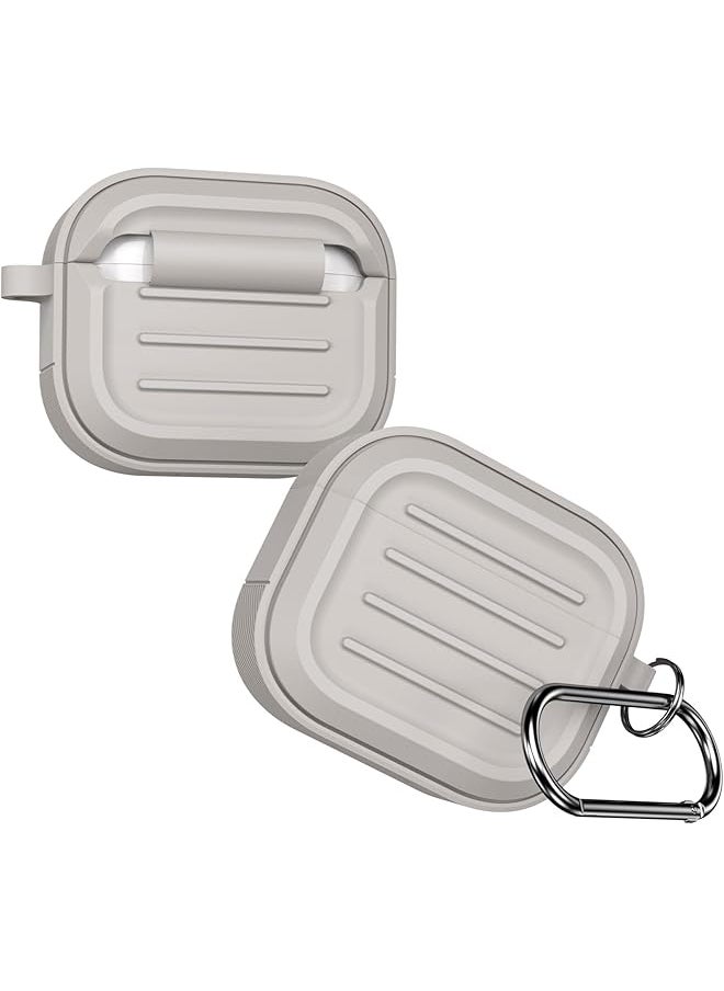 erorex - Silicone Case For Airpods 3 Carabiner Included Fashionable Business Case Casual Silicone Cover Durable Silicone Case Silicone Case Cover For Ipod 3 Earbuds Wireless Charging Case - Image 1
