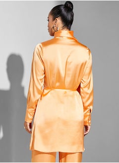 Namshi x Modanisa Belted Button Sleeve Tunic  - Image 2