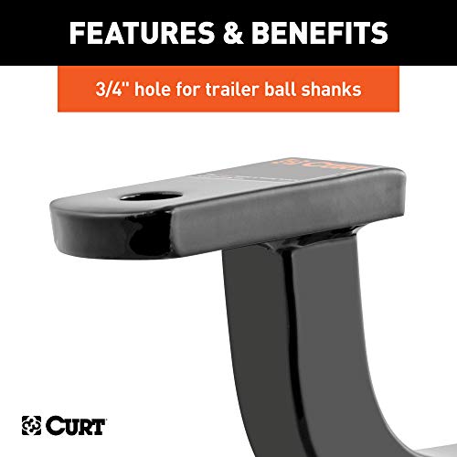 CURT 45021 Class 1 Trailer Hitch Ball Mount, Fits 1-1/4-Inch Receiver, 2,000 lbs, 3/4-Inch Hole, 3-Inch Rise - Image 5