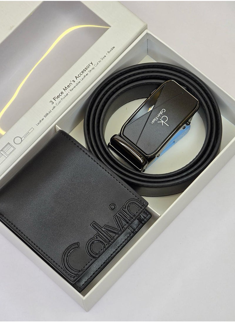CALVIN KLEIN JEANS PLUS - Calvin Klein Wallet & Belt Set For Men - Image 1