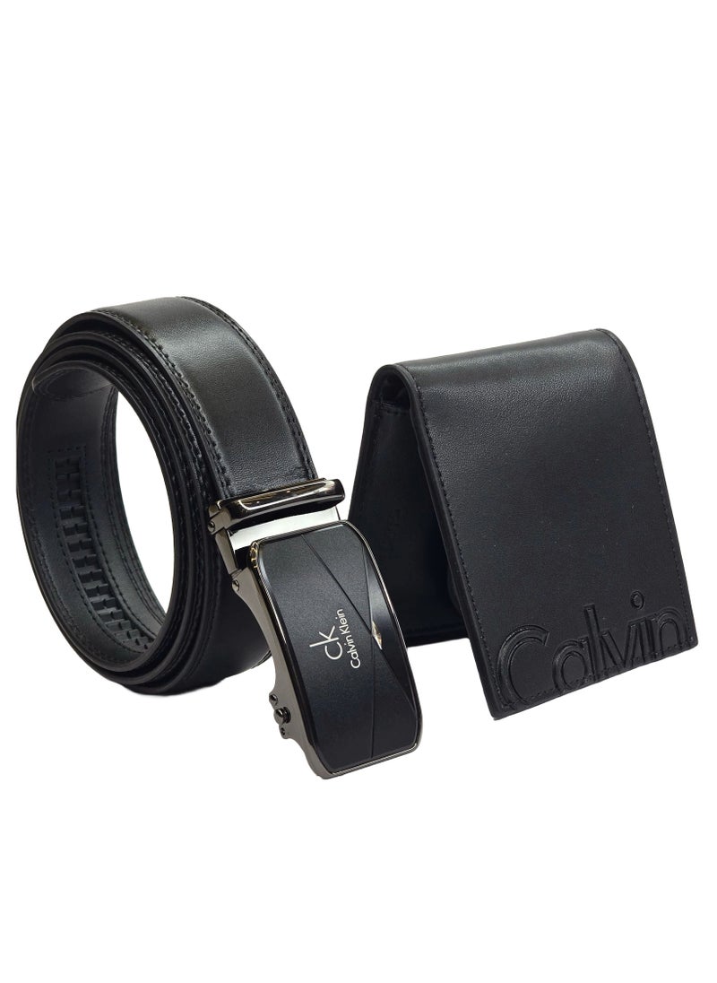 CALVIN KLEIN JEANS PLUS - Calvin Klein Wallet & Belt Set For Men - Image 1