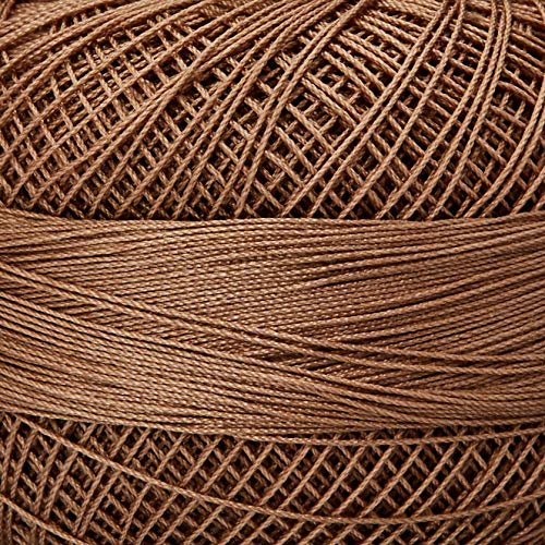 Lizbeth Handy Hands Egyptian Cotton Crochet Thread, Tatting Thread, and Knitting Lace Thread Lace Size 80 (10 Grams 184 Yards) – HH80691, Mocha Brown Medium - Image 2
