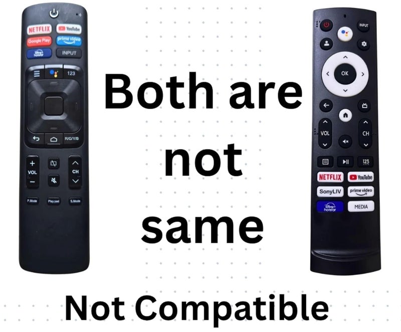 ALERHA متوافق مع جهاز التحكم عن بعد الأصلي من Hisense طراز ERF3T920H مناسب لجهاز تلفزيون Hisense LED UHD HD (بدون صوت) - Image 1