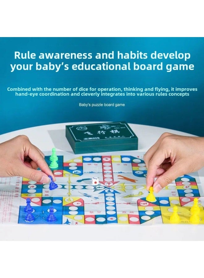 الشركة المصنعة لطلاب المدارس الابتدائية لعبة الطاولة لعبة الداما الشطرنج الطائر مع لوحة الشطرنج مجموعة جوائز المبتدئين للأطفال - اللون: الشطرنج الطائر (603) - Image 5