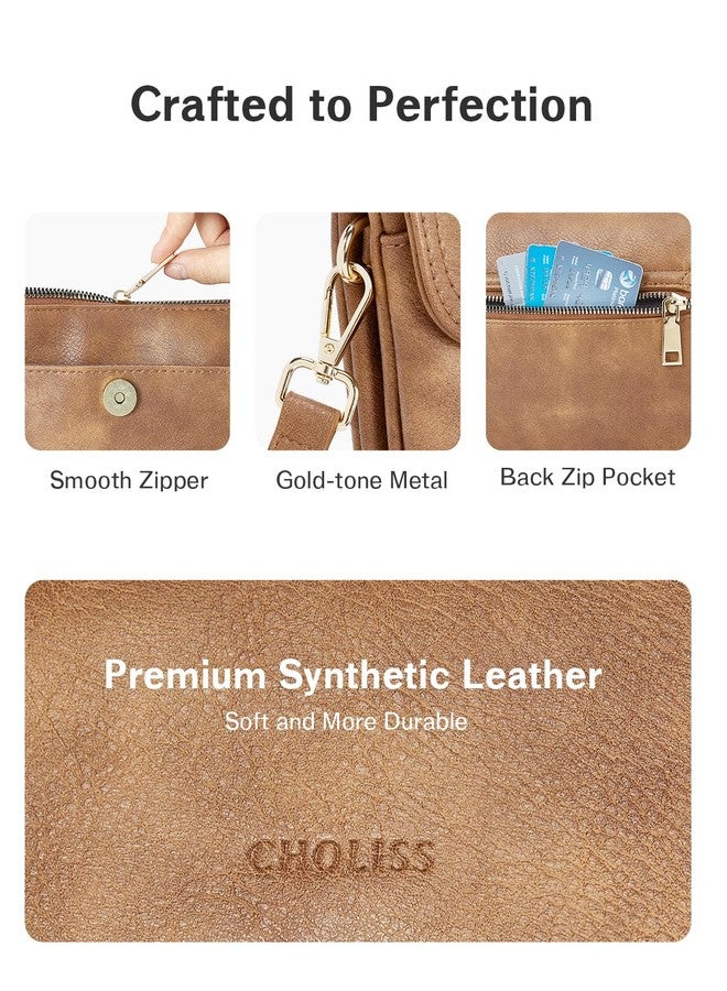 CHOLISS Small Crossbody Bags for Women, Leather Cell Phone Purse, Mini Travel Purse with Adjustable Strap… - Image 4