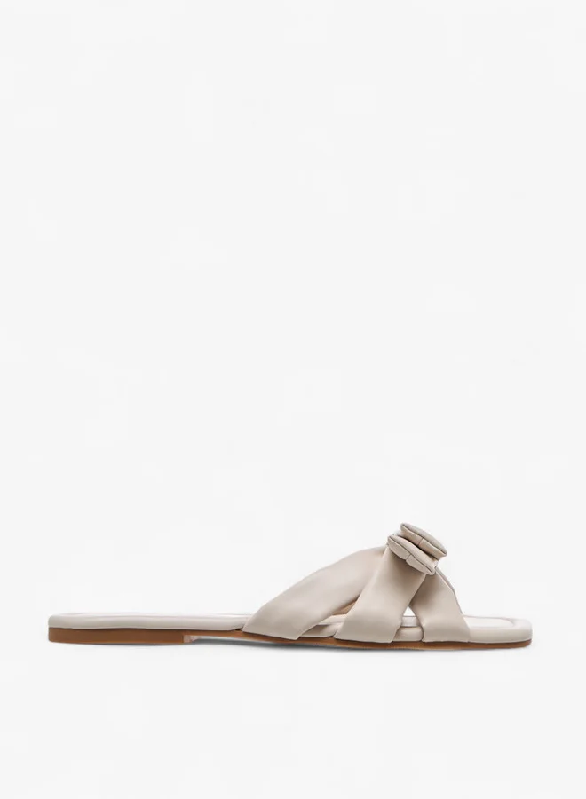 Celeste Women's Bow Detail Slip-On Sandals