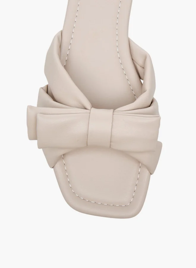 Celeste Women's Bow Detail Slip-On Sandals