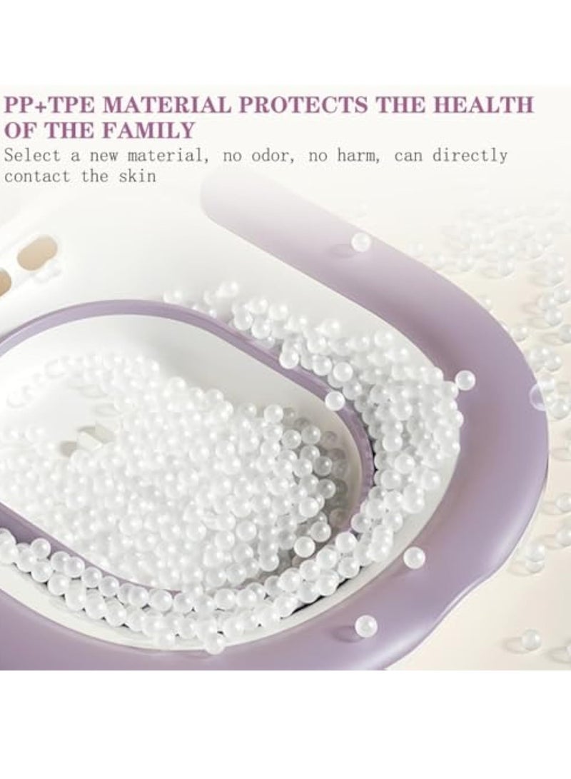 Hihonor Sitz Bath Sitz Baths for Toilet Foldable Sitz Basin with Flusher Steam Seat Bidet Large Capacity Bidet Bowl for Hemorrhoids Pregnant Women and Elderly Fits All Toilet Seat Toilets - Image 4