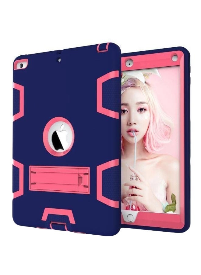 NIBEMINENT Armor Case Cover With Kickstand For Apple iPad Pro (2017) Blue/Pink  - Image 1