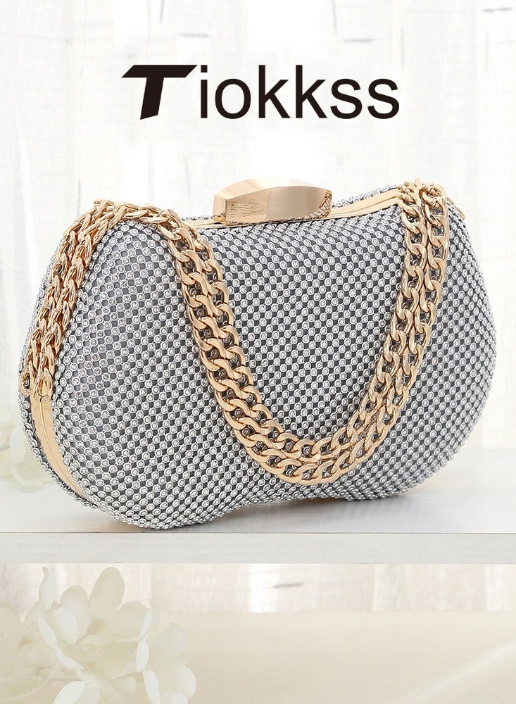 Tiokkss Luxury Evening Bag For Women - Banquet Clutch, Trendy & Versatile For Dail Use, Crossbody Party Purse  - Image 1