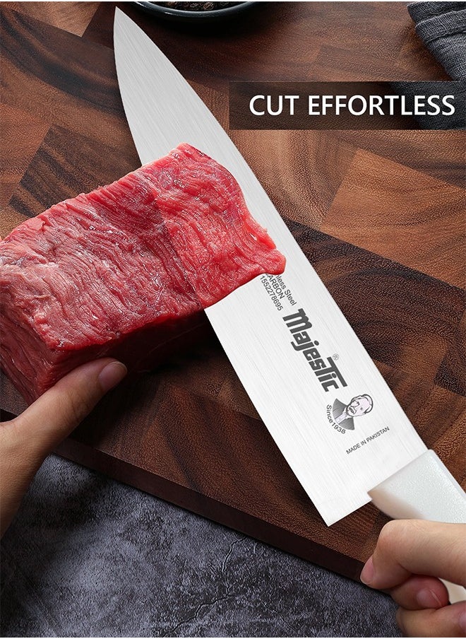 Majestic - Majestic 10-Inch Chef Knife – High Carbon Stainless Steel Blade, Razor-Sharp Edge, Ergonomic Non-Slip Handle, Safe Bolster & Heel, Precision Cone-Shaped Blade for Effortless Slicing, Chopping & Dicing – Dishwasher Safe - Image 1
