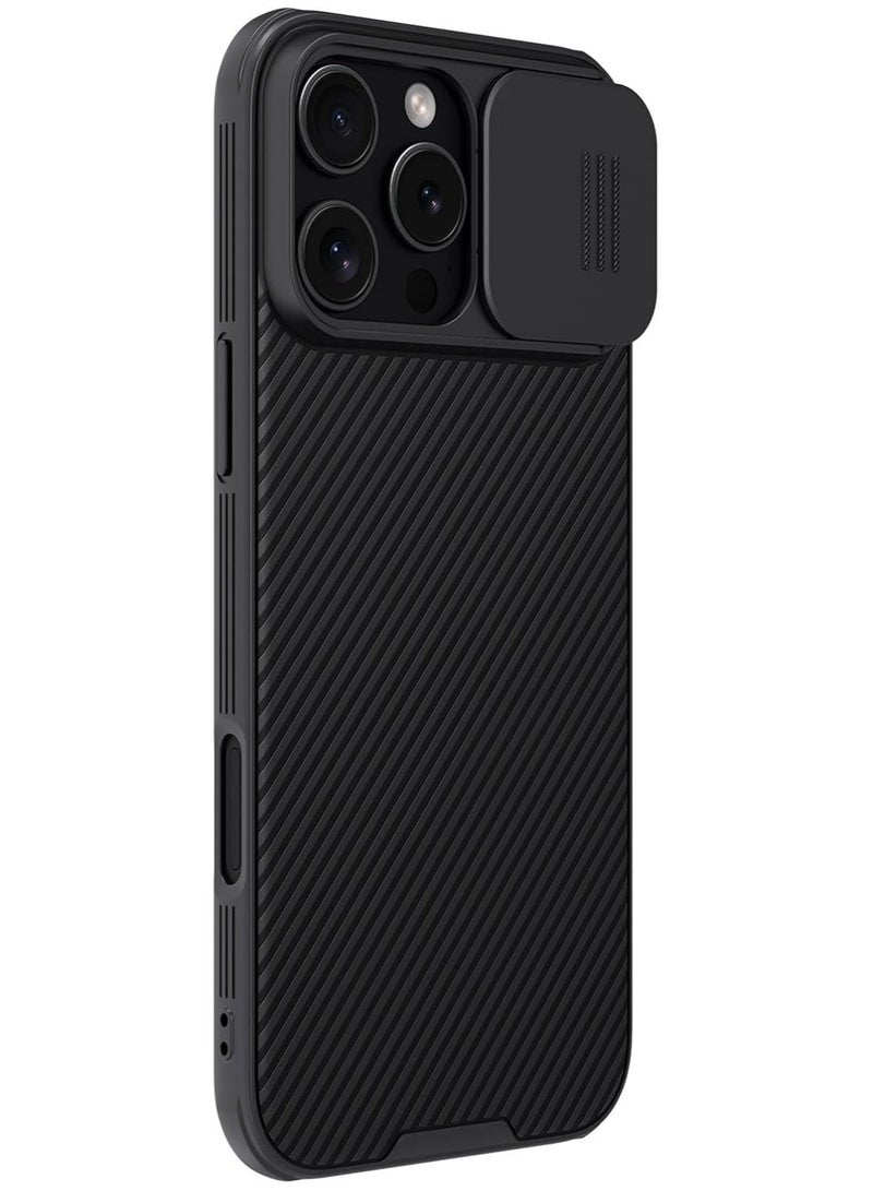 Nillkin Nillkin CamShield Pro Magnetic Series Cover Case Works with Magsafe Charger And Movable Camera Cover Luxury Design Fits Apple Iphone 16 Pro Max - Black - Image 1