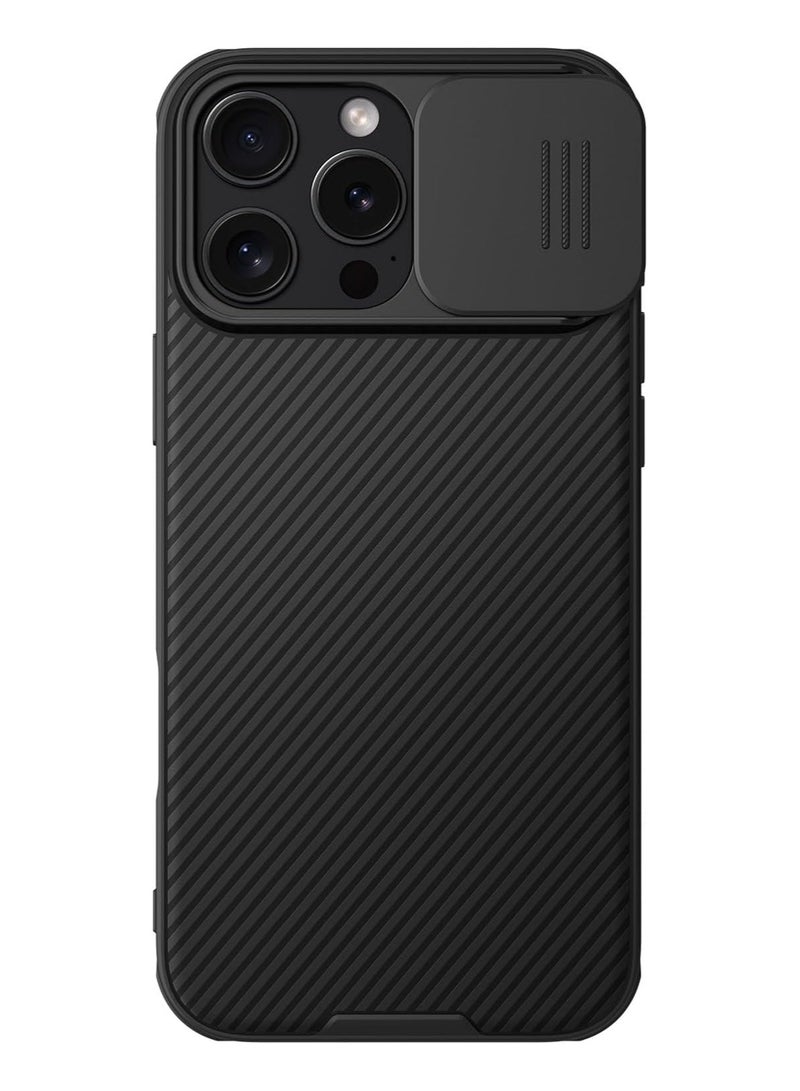 Nillkin Nillkin CamShield Pro Magnetic Series Cover Case Works with Magsafe Charger And Movable Camera Cover Luxury Design Fits Apple Iphone 16 Pro Max - Black - Image 2
