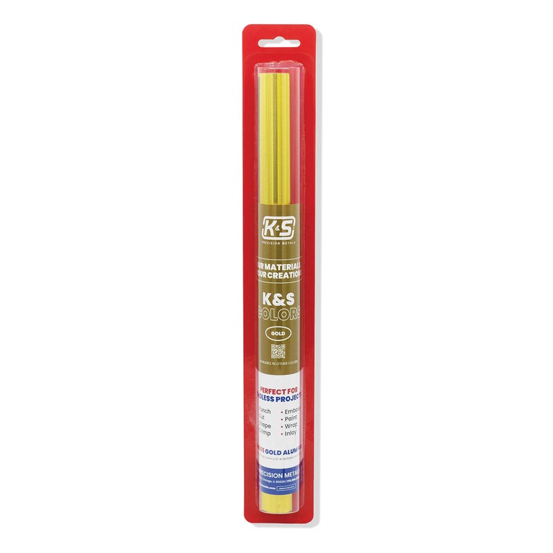 K & S Precision Metals K&S Precision Metals Aluminum Crafting Foil, Two-Sided Gold/Silver, 6055 â€“ 0.004" Thick (36 Ga) x 12" Wide x 24" Long (1 Roll) â€“ DIY Crafts, Repairs, Home DÃ©cor, Made in USA - Image 1