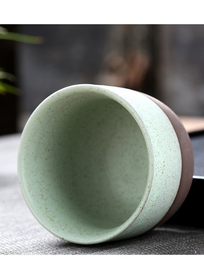 Coarse pottery coffee mug, handmade, Arabica coffee cup, Tea cup, 120ml, 1pc - Image 5