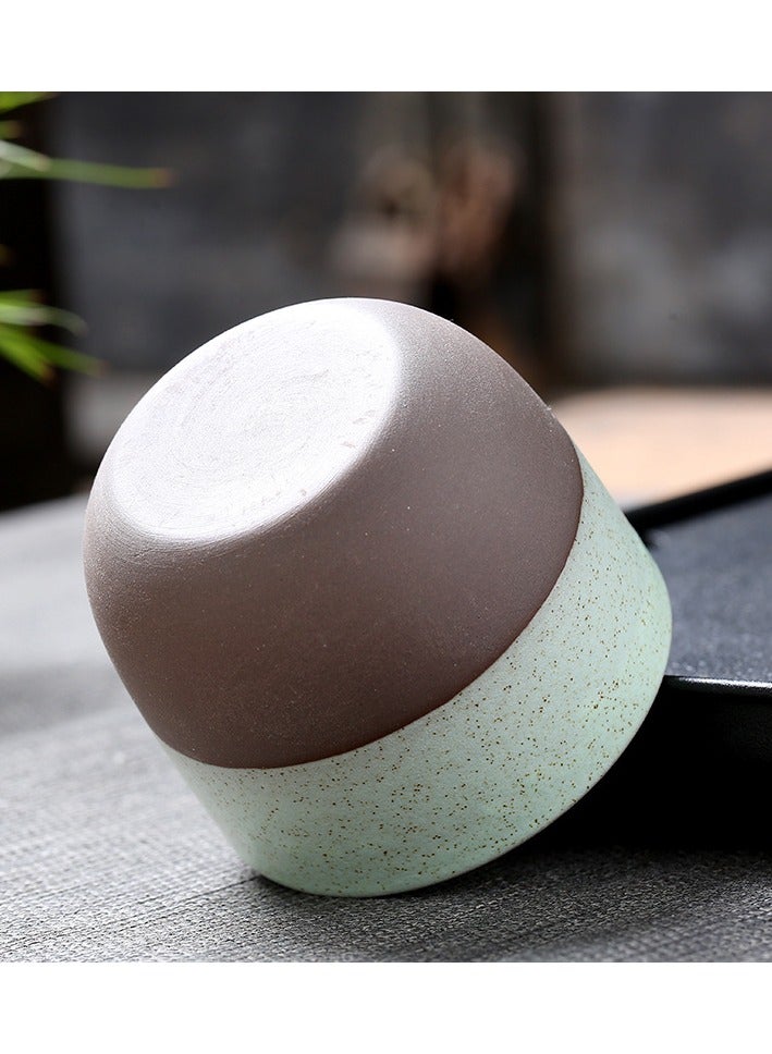 Coarse pottery coffee mug, handmade, Arabica coffee cup, Tea cup, 120ml, 1pc - Image 4