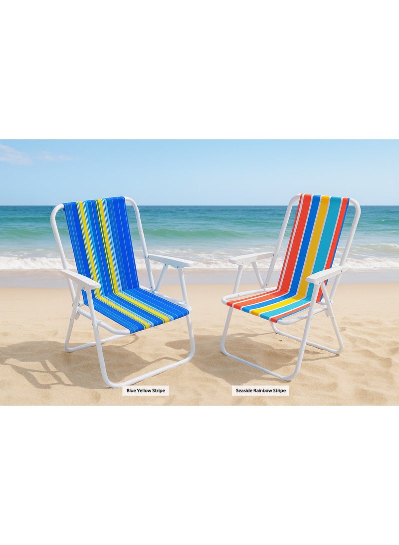 Earss 2-Piece Portable Folding Chairs – Lightweight Outdoor Camping Beach Chairs – Foldable Backpack Style for Hiking, Garden, Travel, Picnic & BBQ - Image 2