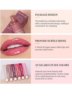 lakerain 3 Colors Lip Butter Balm Set, Vanilla Vanilla Beige Brown Sugar Lip Butter Gloss Hydrating & Shine Lip Glow Oil Sheer Tinted Lip Butter Balm Trio Lip Care Makeup  - Image 2