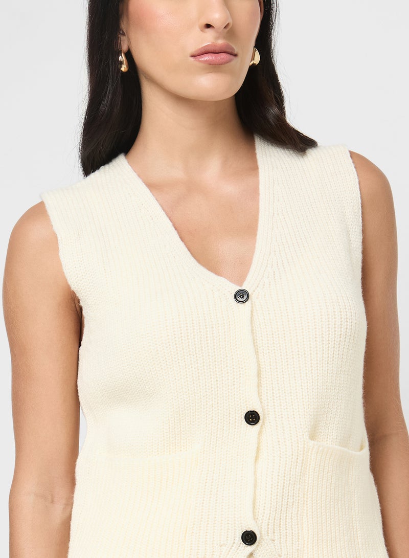 ELLA Button Down Sweater Vest - Image 3