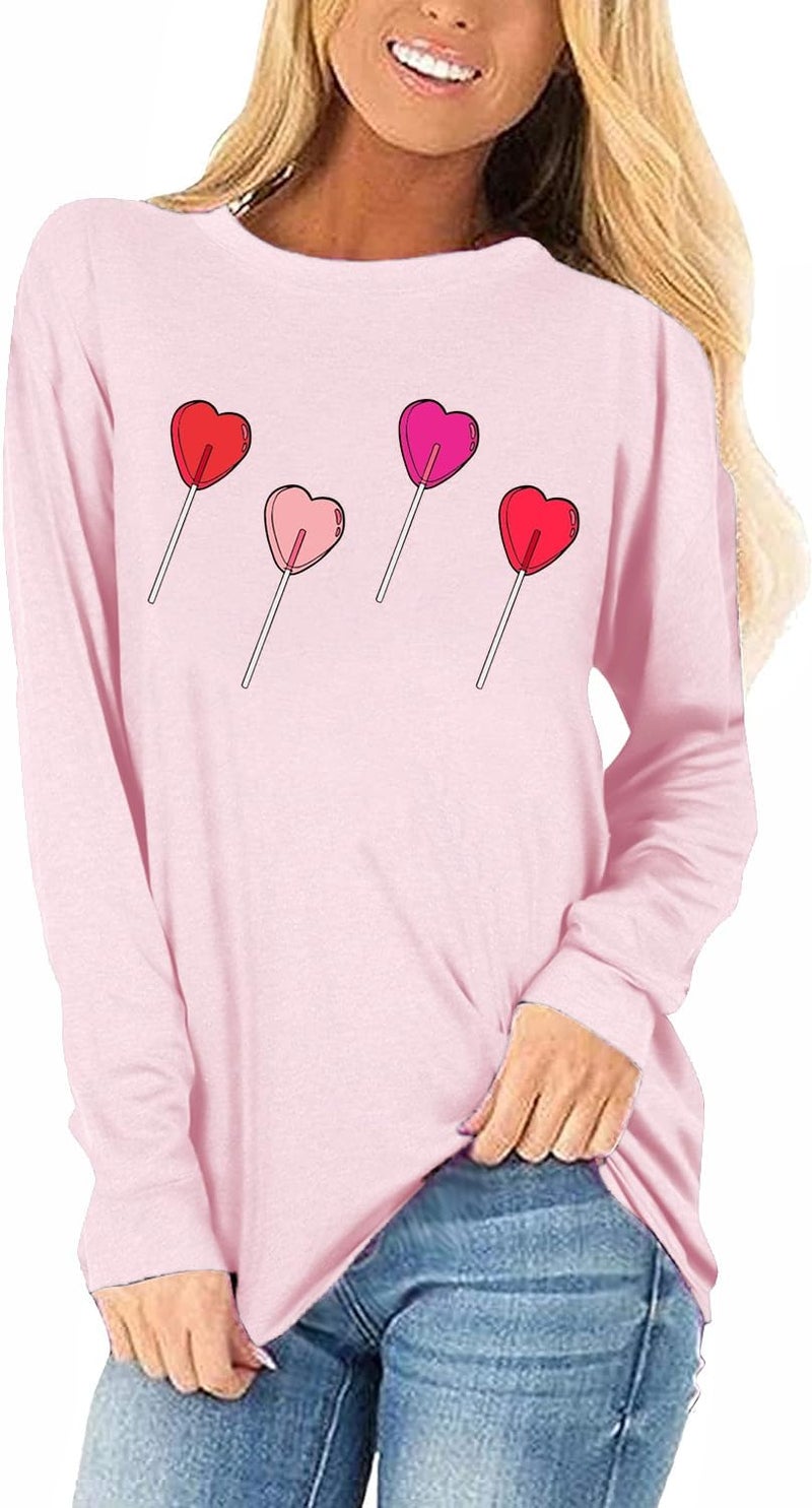 Long Sleeve Glitter Heart Shirt for Women Casual Valentine's Day Raglan Graphic Tees Baseball Tops(2024-PK-B,M)