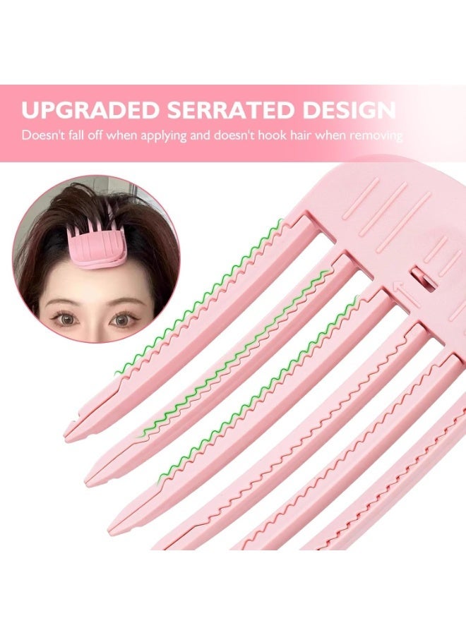 HZYH Wind Shaping Styling Comb, Fluffy Bangs Volume Hair Comb, Quick Hair Styling Hair Volume Clips For Women And Men, No-Trace Hair Root Lifting Clips For A Natural Voluminous Look (Pink  Blue) - Image 3