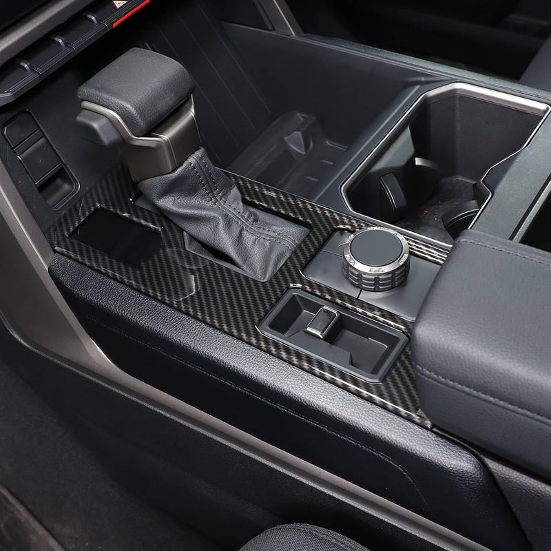 Yurefax Carbon Fiber Gear Shift Panel Trim for Toyota Tundra/Sequoia - Image 4